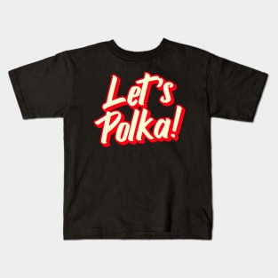 Let's Polka Cream Kids T-Shirt